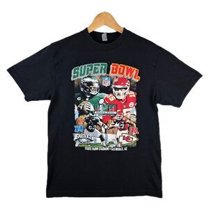 2023 Super Bowl Shirt Philadelphia Eagles VS Kansas City Chiefs Shirt Sz Medium